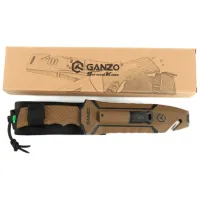 Нож Ganzo G8012V2-DY охотничий/ Sandvik 12C27 photo 7