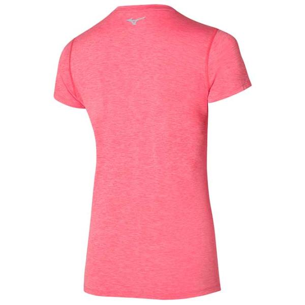 Tricou pentru femei Mizuno Impulse Core Tee 100% poliester/ Pink photo 2