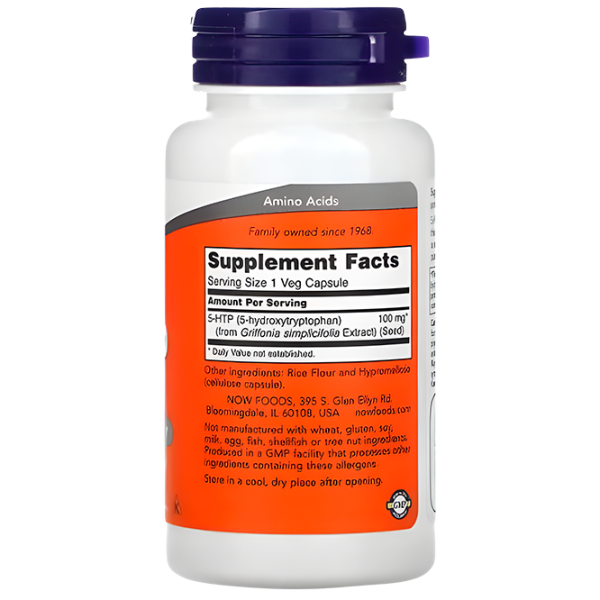 Aminoacizi Now Foods 5-HTP (733739001054) 600 g photo 2 Aminoacizi Now Foods 5-HTP (733739001054) 600 g photo 2