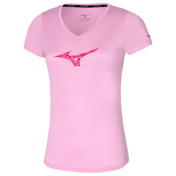 Футболка для женщин Mizuno Impulse Core RB 100% полиэстер/ Pink photo 1