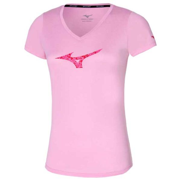 Футболка для женщин Mizuno Impulse Core RB 100% полиэстер/ Pink photo 1