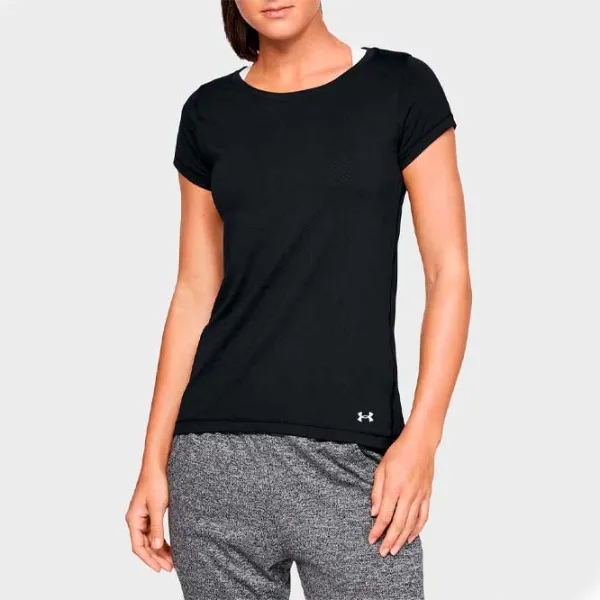 Tricou pentru femei Under Armour SS 1328964-001 100% poliester/ Black photo 3 Tricou pentru femei Under Armour SS 1328964-001 100% poliester/ Black photo 3