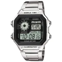 Ceas de mână pentru bărbați Casio AE-1200WH-1AVEF Cuarț/ 45 x 42 mm