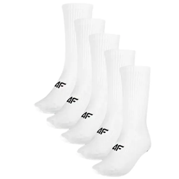 Ciorapi pentru femei 4F 4FWMM00USOCF284 35-38/ White photo 1