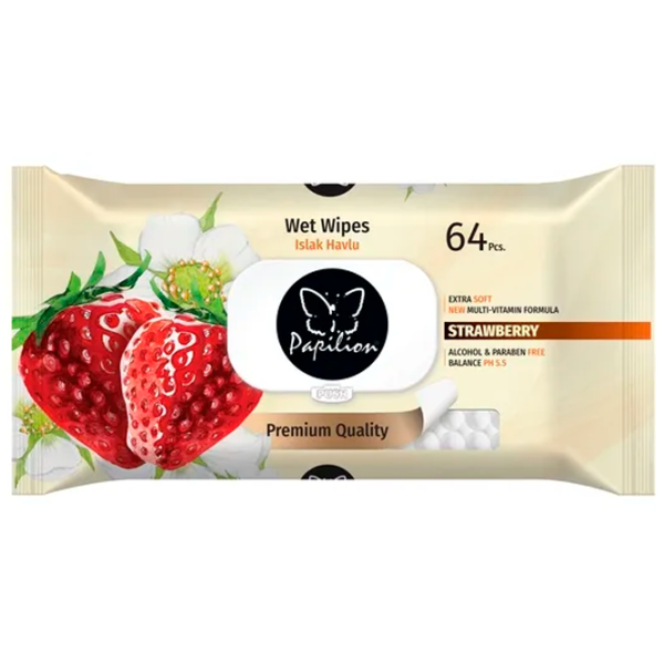 Влажные салфетки Papilion Wet Wipes Количество в наборе - 64 photo 1 Влажные салфетки Papilion Wet Wipes Количество в наборе - 64 photo 1