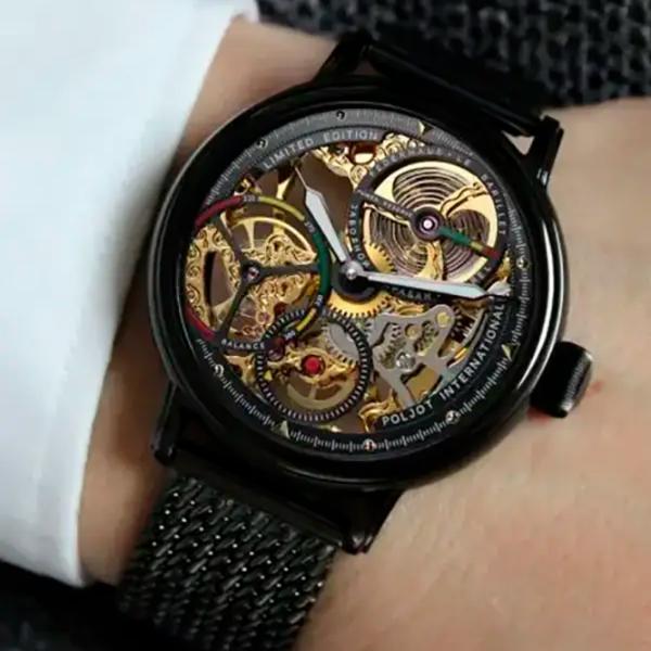Ceas de mână pentru bărbați Poljot International 9910.1942213M Mecanic/ 43 mm photo 2 Ceas de mână pentru bărbați Poljot International 9910.1942213M Mecanic/ 43 mm photo 2