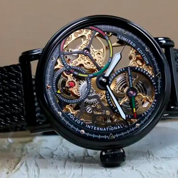 Ceas de mână pentru bărbați Poljot International 9910.1942213M Mecanic/ 43 mm photo 3 Ceas de mână pentru bărbați Poljot International 9910.1942213M Mecanic/ 43 mm photo 3
