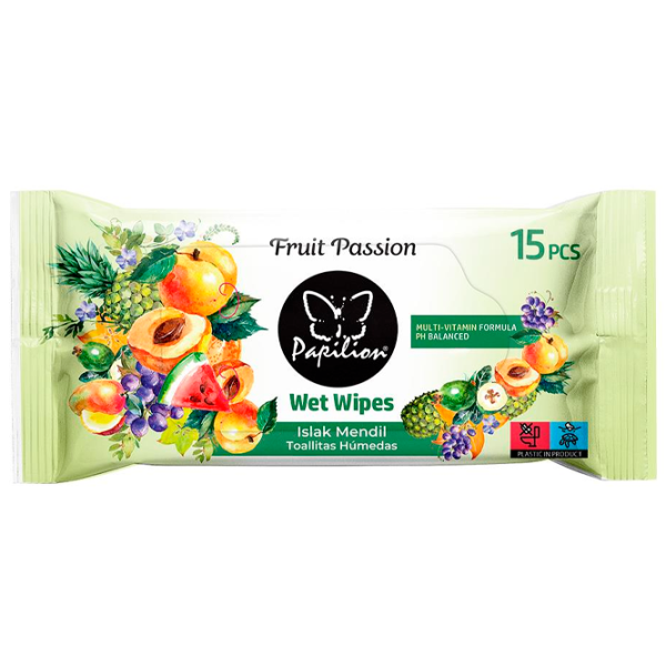 Șervețele umede Papilion Wet Wipes Cantitatea în set - 15 photo 1 Șervețele umede Papilion Wet Wipes Cantitatea în set - 15 photo 1