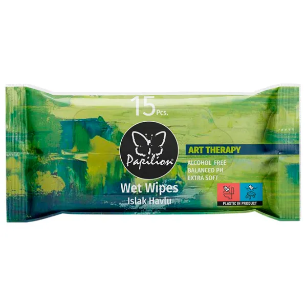 Șervețele umede Papilion Wet Wipes Cantitatea în set - 15 photo 1