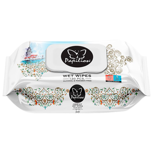 Șervețele umede Papilion Wet Wipes Cantitatea în set - 120 photo 1 Șervețele umede Papilion Wet Wipes Cantitatea în set - 120 photo 1