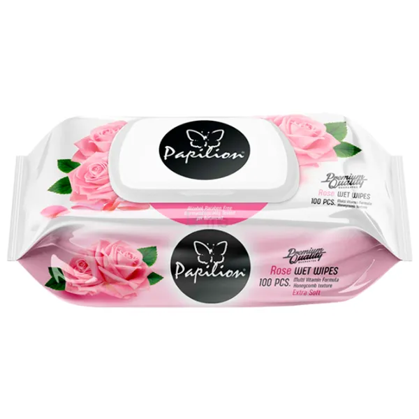 Șervețele umede Papilion Wet Wipes Cantitatea în set - 100 photo 1