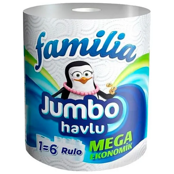Бумажное полотенце Familia 8690536011278 Количество слоев - 2 photo 1 Бумажное полотенце Familia 8690536011278 Количество слоев - 2 photo 1