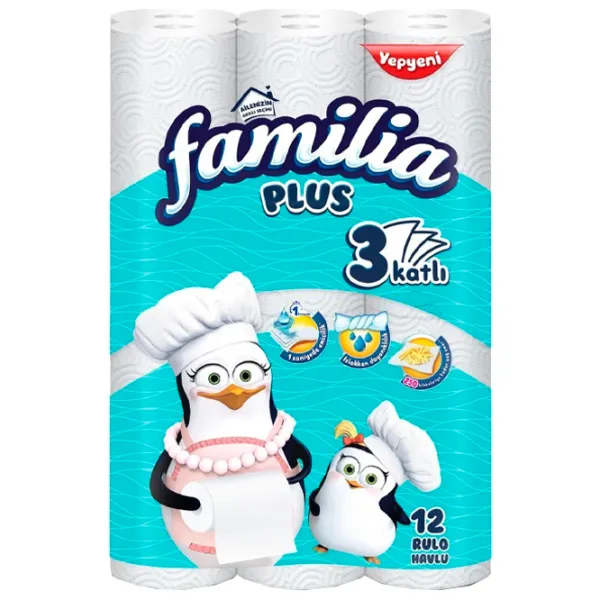 Бумажное полотенце Familia 8690536011247 Количество слоев - 3 photo 1 Бумажное полотенце Familia 8690536011247 Количество слоев - 3 photo 1
