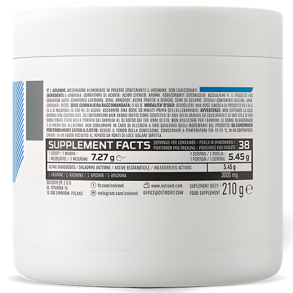Аминокислоты Osrovit Arginine (5902232610291) 210 г photo 3 Аминокислоты Osrovit Arginine (5902232610291) 210 г photo 3