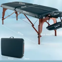 Массажный стол Costway HB88516NY Черный photo 4