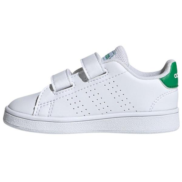 Кеды для мальчиков Adidas Advantage Court Lifestyle Hook-And-Loop Демисезон/ White photo 3