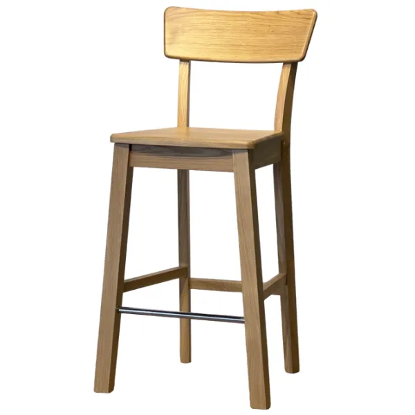 Scaun de bar Mobicasa Urbano Natur Lemn/ Lemn/ Wood photo 1