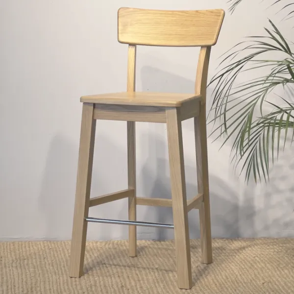 Scaun de bar Mobicasa Urbano Natur Lemn/ Lemn/ Wood photo 3