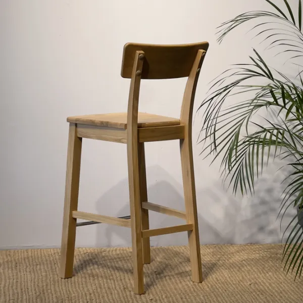 Scaun de bar Mobicasa Urbano Natur Lemn/ Lemn/ Wood photo 4
