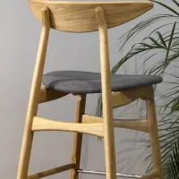 Барный стул Mobicasa Mario Ткань/ Дерево/ Wood photo 5
