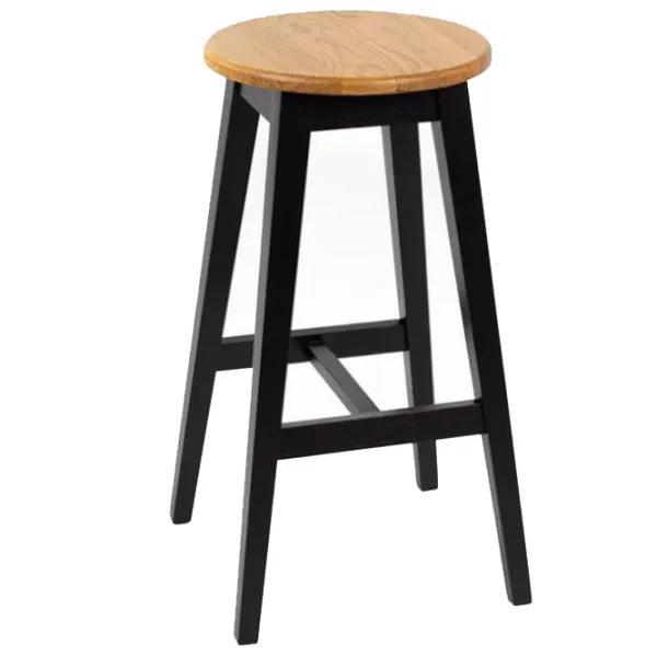Scaun de bar Mobicasa Renata Lemn/ Lemn/ Wood photo 1