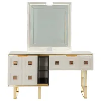 Masă de toaletă Modalife Vanesa dresser PAL / Gold