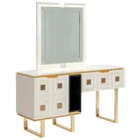 Masă de toaletă Modalife Vanesa dresser PAL / Gold photo 2