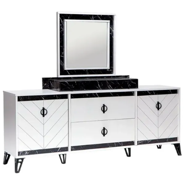 Masă de toaletă Moda Life Avrupa console PAL/ White photo 1 Masă de toaletă Moda Life Avrupa console PAL/ White photo 1
