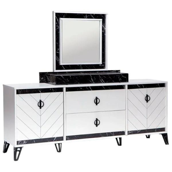 Masă de toaletă Moda Life Avrupa console PAL/ White photo 1 Masă de toaletă Moda Life Avrupa console PAL/ White photo 1