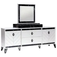 Masă de toaletă Moda Life Avrupa console PAL/ White