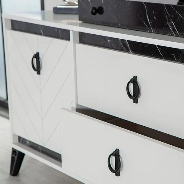Masă de toaletă Moda Life Avrupa console PAL/ White photo 3 Masă de toaletă Moda Life Avrupa console PAL/ White photo 3