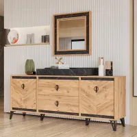 Masă de toaletă Moda Life Avrupa console PAL/ Brown photo 2