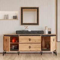Masă de toaletă Moda Life Avrupa console PAL/ Brown photo 3