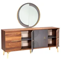 Masă de toaletă Moda Life Asur console PAL/ Brown
