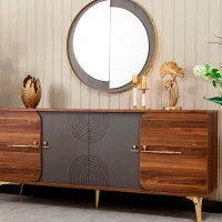 Masă de toaletă Moda Life Asur console PAL/ Brown photo 3
