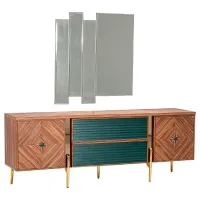 Masă de toaletă Moda Life Olivya console PAL/ Gold