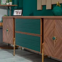 Masă de toaletă Moda Life Olivya console PAL/ Gold photo 2