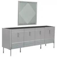 Masă de toaletă Moda Life Romeo console PAL/ Gray