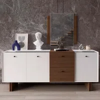 Masă de toaletă Moda Life Linen console PAL/ White