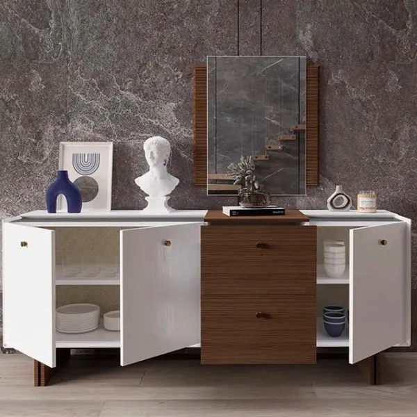 Masă de toaletă Moda Life Linen console PAL/ White photo 3 Masă de toaletă Moda Life Linen console PAL/ White photo 3
