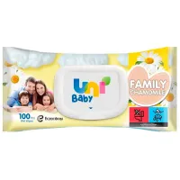 Влажные салфетки Uni Baby Family Количество в наборе - 100