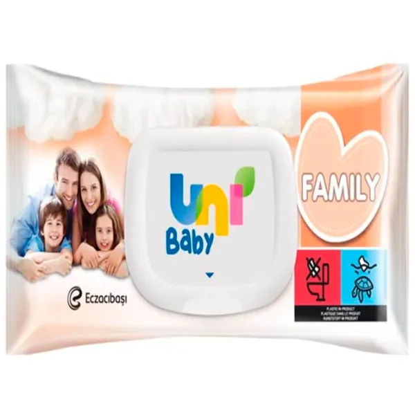 Șervețele umede Uni Baby Family Cantitatea în set - 100 photo 1 Șervețele umede Uni Baby Family Cantitatea în set - 100 photo 1