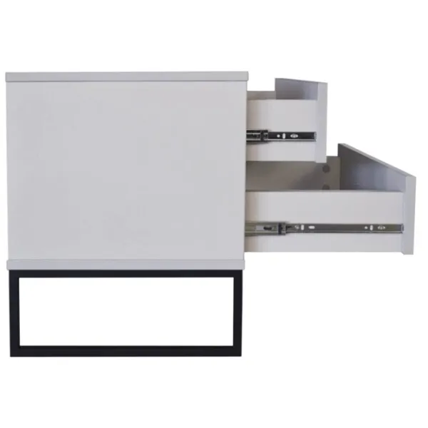 Noptiere Deco Fabiana 50 x 50 x 40/ PAL/ White photo 3
