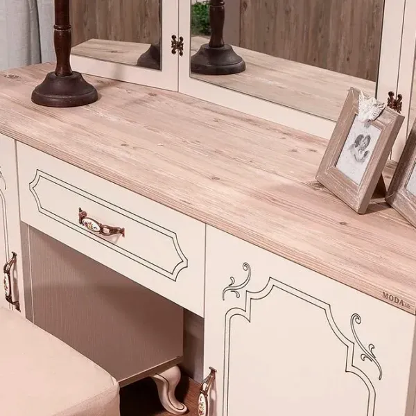 Masă de toaletă Moda Life Grand dresser PAL/ Cream photo 3