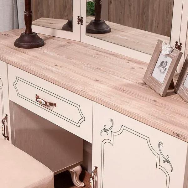 Masă de toaletă Moda Life Grand dresser PAL/ Cream photo 3