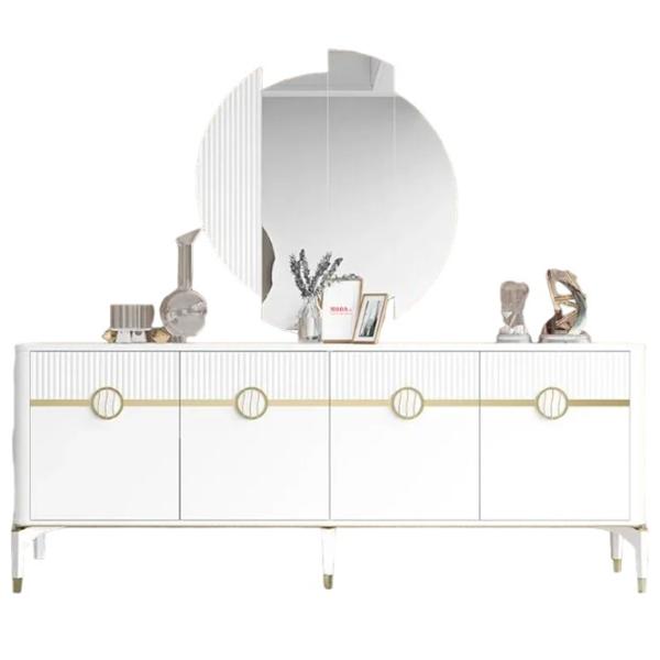 Туалетный столик Moda Life Gold bella ЛДСП/ White photo 1