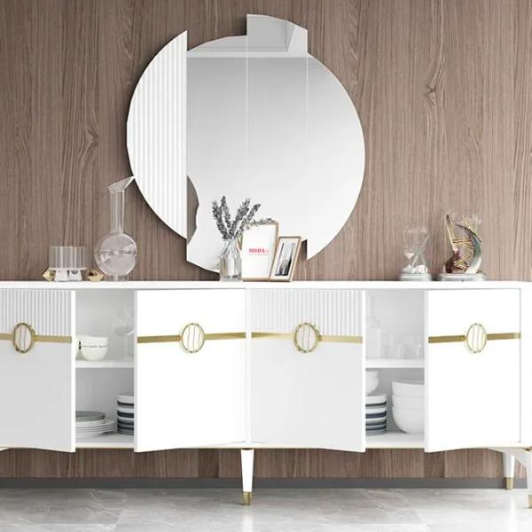 Туалетный столик Moda Life Gold bella ЛДСП/ White photo 2