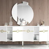 Туалетный столик Moda Life Gold bella ЛДСП/ White photo 2