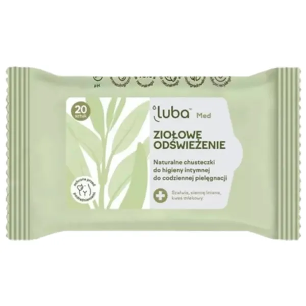 Șervețele umede Luba Med Herbal Cantitatea în set - 20 photo 1 Șervețele umede Luba Med Herbal Cantitatea în set - 20 photo 1