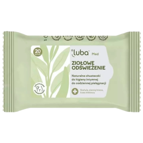 Șervețele umede Luba Med Herbal Cantitatea în set - 20 photo 1 Șervețele umede Luba Med Herbal Cantitatea în set - 20 photo 1